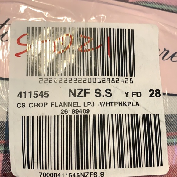 COPY - VS cropped flannel shorts PJ set NWT - Picture 5 of 5